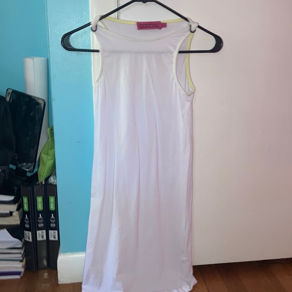 White dress with neon